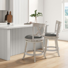 25.5-Inch Hand-Antiquated Stools (Set of 2) product image