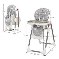 Babyjoy Foldable Adjustable High Chair product image