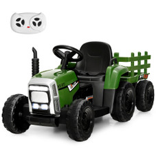Kids' 12V Ride-on Tractor with Trailer and Parent Remote Control product image Kids' 12V Ride-on Tractor with Trailer and Parent Remote Control product image