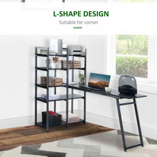 5-Tier Versatile L-Shaped Computer Desk by HOMCOM® product image