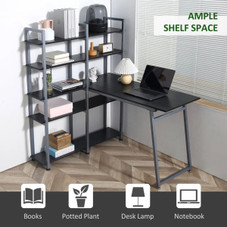 5-Tier Versatile L-Shaped Computer Desk by HOMCOM® product image