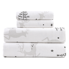 Kathy Ireland® 100% Turkish Cotton Flannel Sheet Set product image