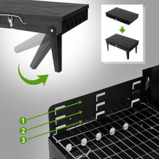 Portable Square Charcoal Grill product image Portable Square Charcoal Grill product image
