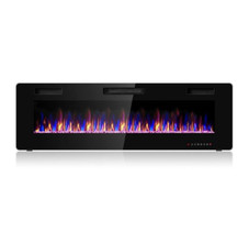 Ultra Thin Wall Mounted or Recessed Electric Fireplace product image