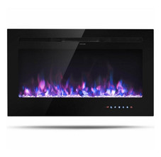 Ultra Thin Wall Mounted or Recessed Electric Fireplace product image