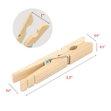 FENZER™ Wooden Laundry Clothes Pins (100-Pack) product image