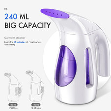 Hilife™ Portable Clothes Garment Steamer, 120V/700W, 240mL product image