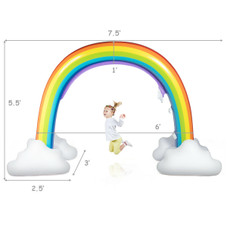 Inflatable 7.5-ft Rainbow Sprinkler Toy  product image