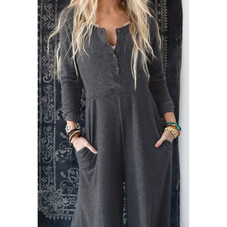 Women's Long Sleeve Wide Leg Jumpsuit product image