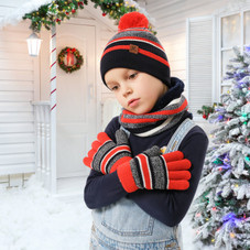 N'Polar™ Kids' Knitted Hat, Scarf, and Gloves product image