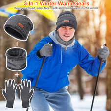 N'Polar™ 3-Piece Beanie Hat, Gloves, & Scarf Bundle product image