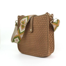 Lea Woven Courier Bag (Choose Your Strap) product image