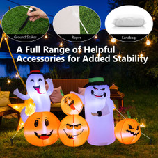 Inflatable Pumpkin and Ghost Halloween Decoration  product image