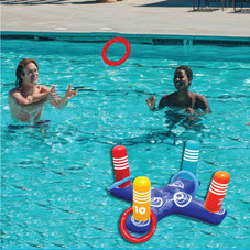 Inflatable Multiplayer Pool Ring Game with 4 Rings product image