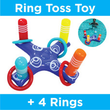 Inflatable Multiplayer Pool Ring Game with 4 Rings product image