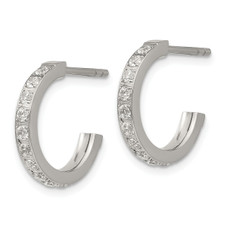 Stainless Steel Earrings with CZ Stones  product image