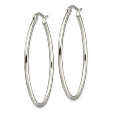 Stainless Steel 30mm Oval Hoop Earrings  product image