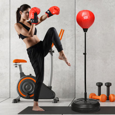 Boxing Punching Bag with Height Adjustable Stand and Boxing Gloves product image