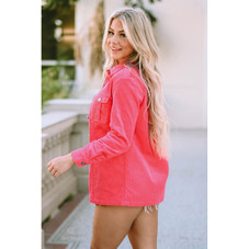 Women's Claire Buttoned Flap Pocket Corduroy Jacket product image
