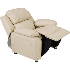 Kids' Faux Leather Recliner with Armrest Storage by Amazon Basics® product image