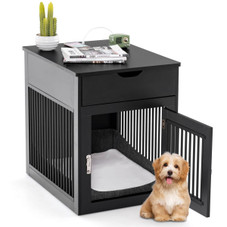 2-in-1 Dog House Crate with Drawer & Wired/Wireless Charging product image
