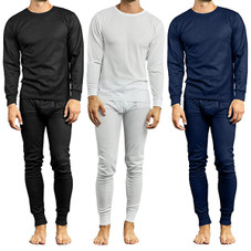 Men's Base Layer Top & Bottom Thermal Set (3-Pack) product image