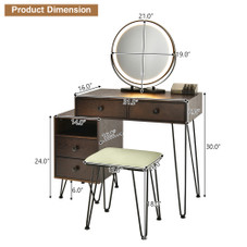 Modern Dressing Table with Storage Cabinet product image