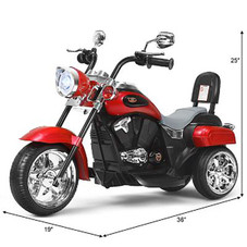 Kids' 6V 3-Wheel Ride-on Motorbike with Horn & Headlight product image