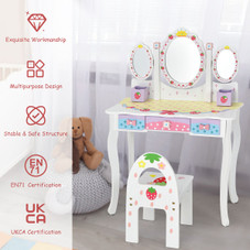 Kids' Vanity Set with Tri-Fold Mirror product image