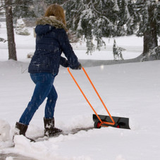 30-Inch Snow Shovel with Wheels & Adjustable Handle product image