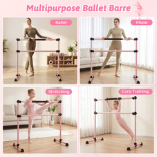 4-Foot Portable Ballet Barre with Adjustable Height product image