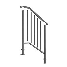 Outdoor 2- or 3-Step Wrought Iron Handrail product image