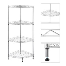 4-Tier Metal Wire Adjustable Storage Rack product image