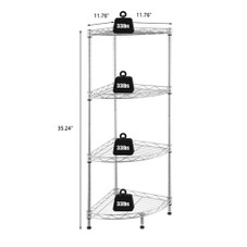 4-Tier Metal Wire Adjustable Storage Rack product image