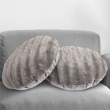 Cheer Collection® 18-Inch Ultra Soft Round Throw Pillows (Set of 2) product image