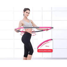 Adults' Weighted Foldable & Adjustable Exercise Fitness Hoop product image