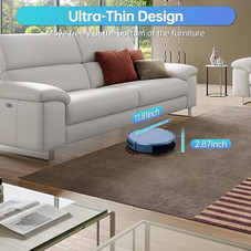 ZCWA Robot Vacuum Cleaner Robotic Vacuum and Mop Combo Compatible BR151 - Blue product image