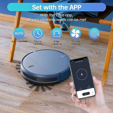 ZCWA Robot Vacuum Cleaner Robotic Vacuum and Mop Combo Compatible BR151 - Blue product image