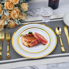 NewHome™ 175-Piece Disposable Gold Dinnerware Set product image