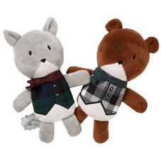 Dapper Dandies Plush Dog Toy Set - Woodland Collection (2-Pack) product image