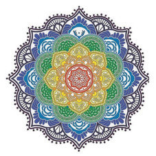 Lotus Flower Mandala Throw Blanket product image