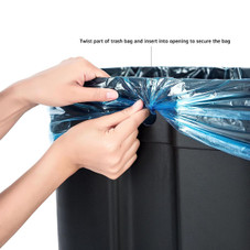 30L Dual Bin Stainless Steel Trash Can by Amazon Basics®, C-10049FM-30L product image