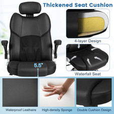 Kneading Massage Office Chair with Adjustable Headrest product image