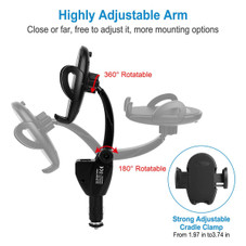 iMounTEK® 360° Dual USB Car Phone Mount product image