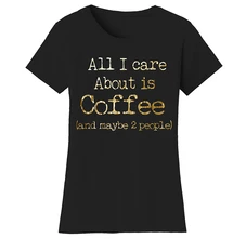 Women’s Coffee Themed Funny T-Shirts product image
