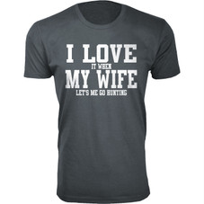 Men's ‘I Love It When My Wife Let's Me Go Hunting’ T-shirt product image