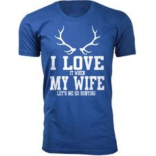 Men's ‘I Love It When My Wife Let's Me Go Hunting’ T-shirt product image