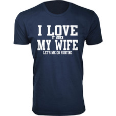 Men's ‘I Love It When My Wife Let's Me Go Hunting’ T-shirt product image