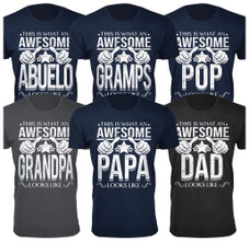 Men’s Awesome Dad and Grandpa T-Shirts product image