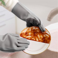 iMounTEK® Silicone Dishwashing Scrubber Gloves (1- or 2-Pack) product image